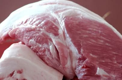 安全で優れた国産豚を使用。この豚の脂の旨みが餃子の旨みに変わるのです。毎日仕入れた豚肉は私たちが下処理をし、ミンチにしています。